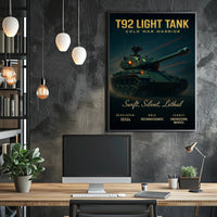 T92 Light Tank Cold War Warrior Poster PosterGoat