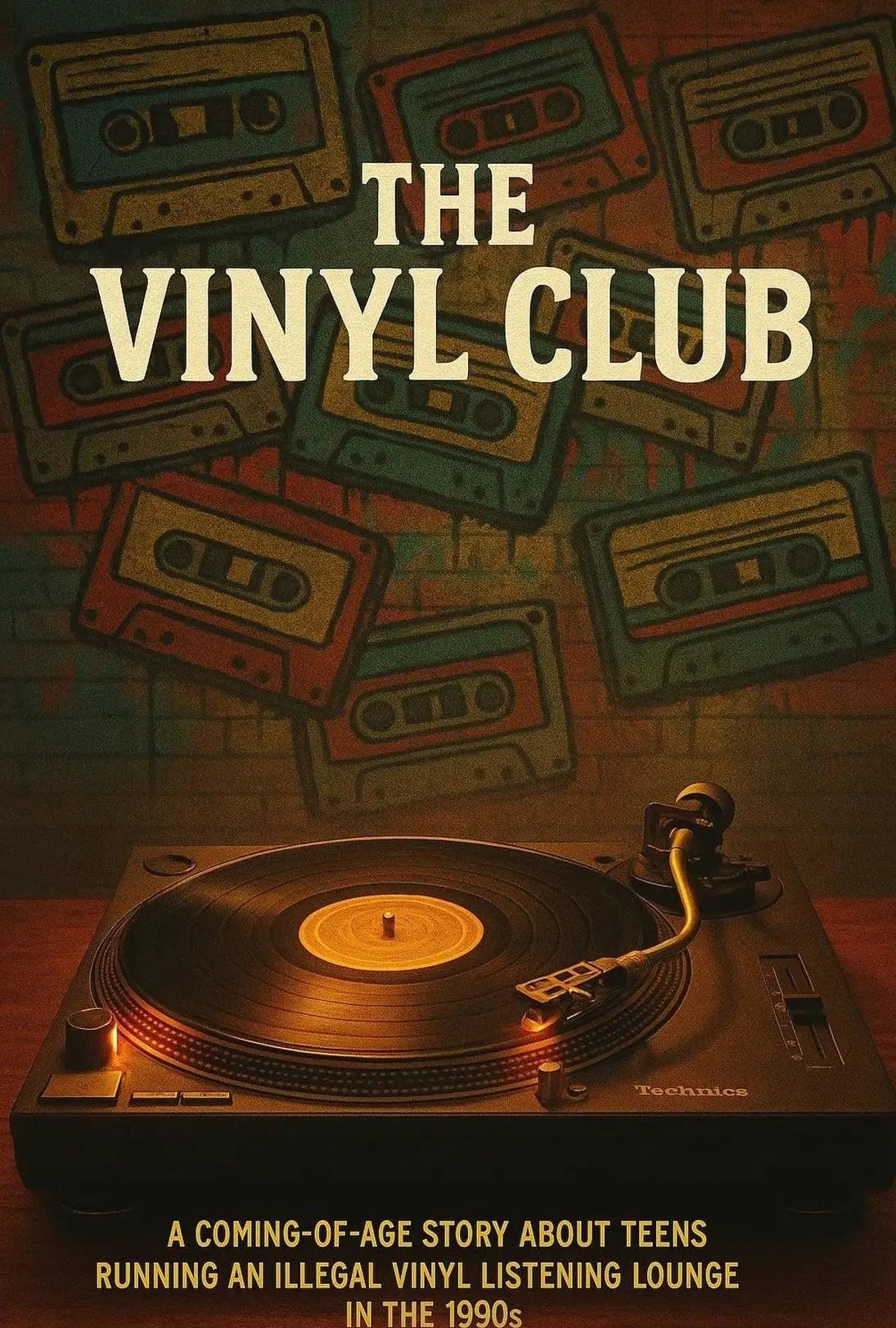 THE VINYL CLUB Retro Music Pop Culture Poster PosterGoat