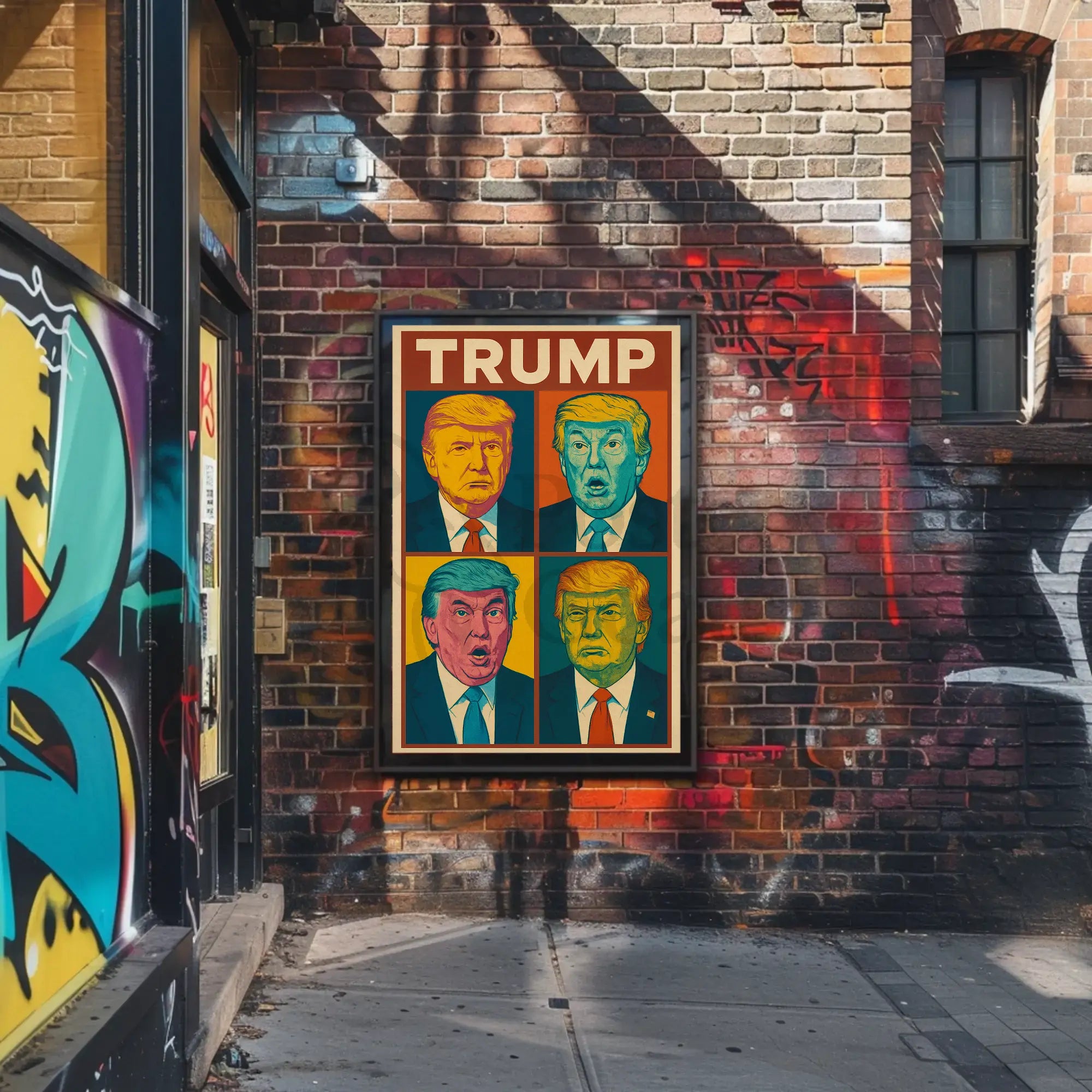TRUMP Pop Art Statement Political or Propaganda Poster PosterGoat