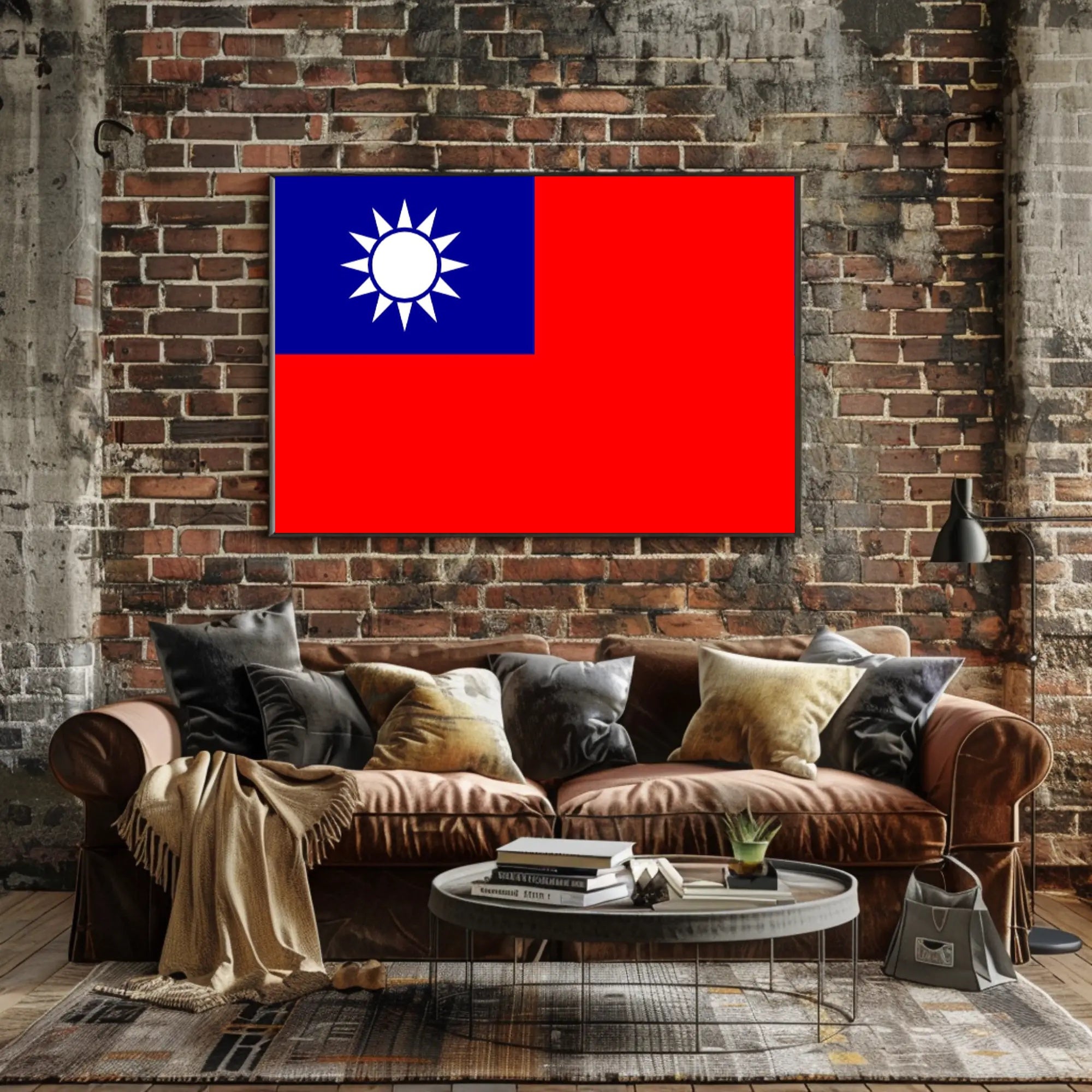 Taiwanese Pride Patriotic Country Flag Poster PosterGoat