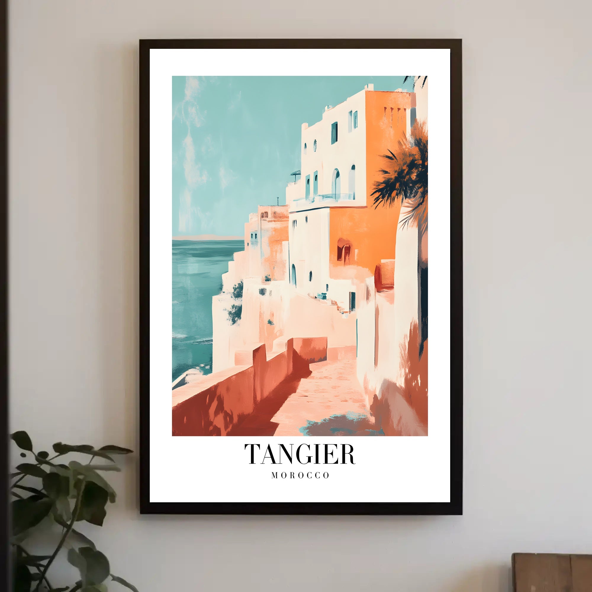 Tangier Cityscape Coastal View Urban or Cityscape Poster PosterGoat