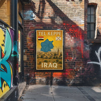 Tel Kaif Iraq Vintage Travel Poster PosterGoat