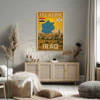 Tel Kaif Iraq Vintage Travel Poster PosterGoat