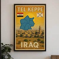 Tel Kaif Iraq Vintage Travel Poster PosterGoat