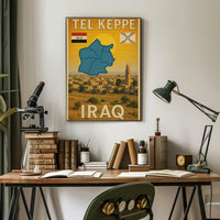 Tel Kaif Iraq Vintage Travel Poster PosterGoat
