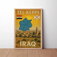 Tel Kaif Iraq Vintage Travel Poster PosterGoat