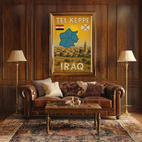 Tel Kaif Iraq Vintage Travel Poster PosterGoat