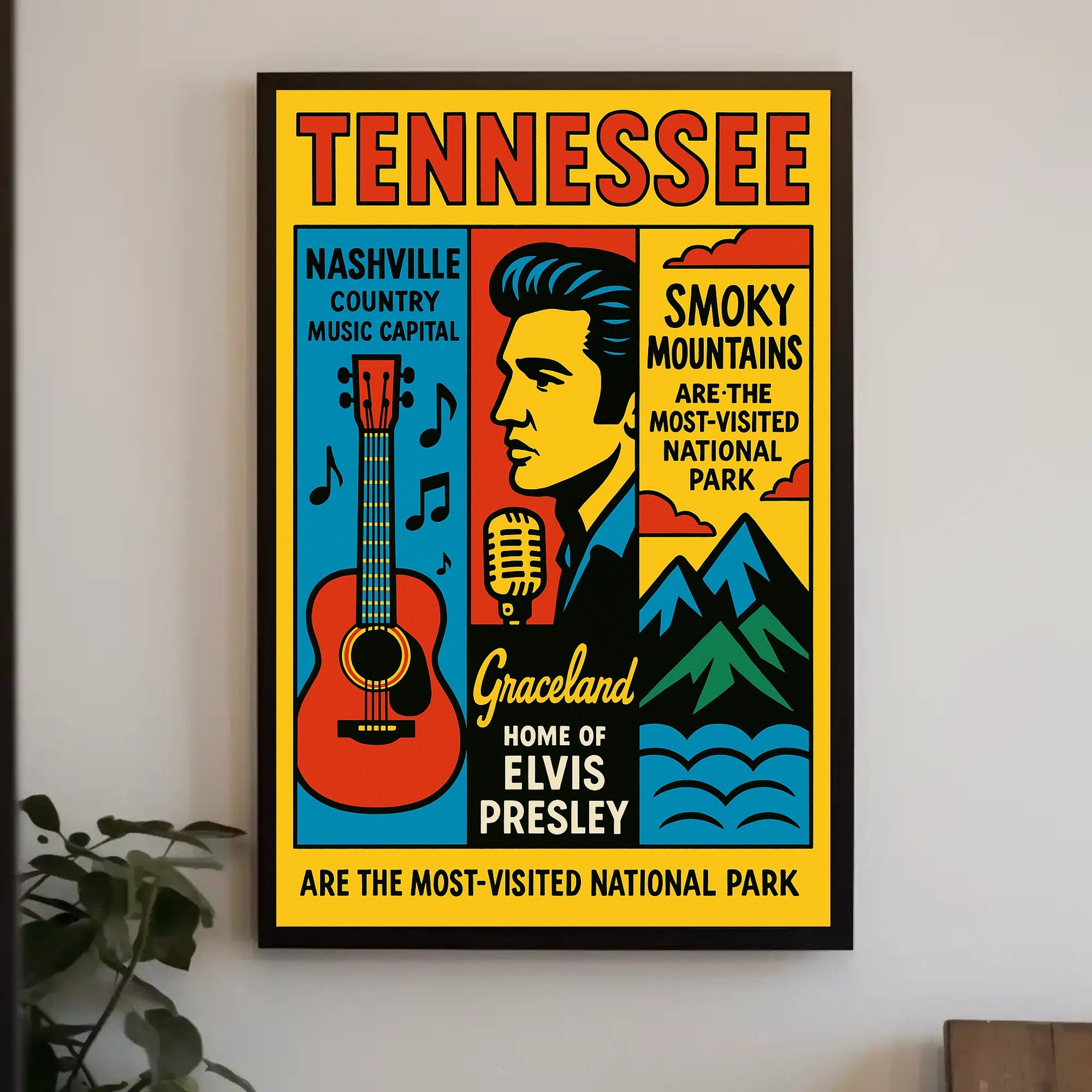 Tennessee Home Of Elvis Presley Poster PosterGoat