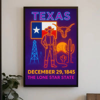 Texas Heritage Celebration Art Poster - Cultural or Heritage Poster PosterGoat
