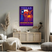 Texas Heritage Celebration Art Poster - Cultural or Heritage Poster PosterGoat