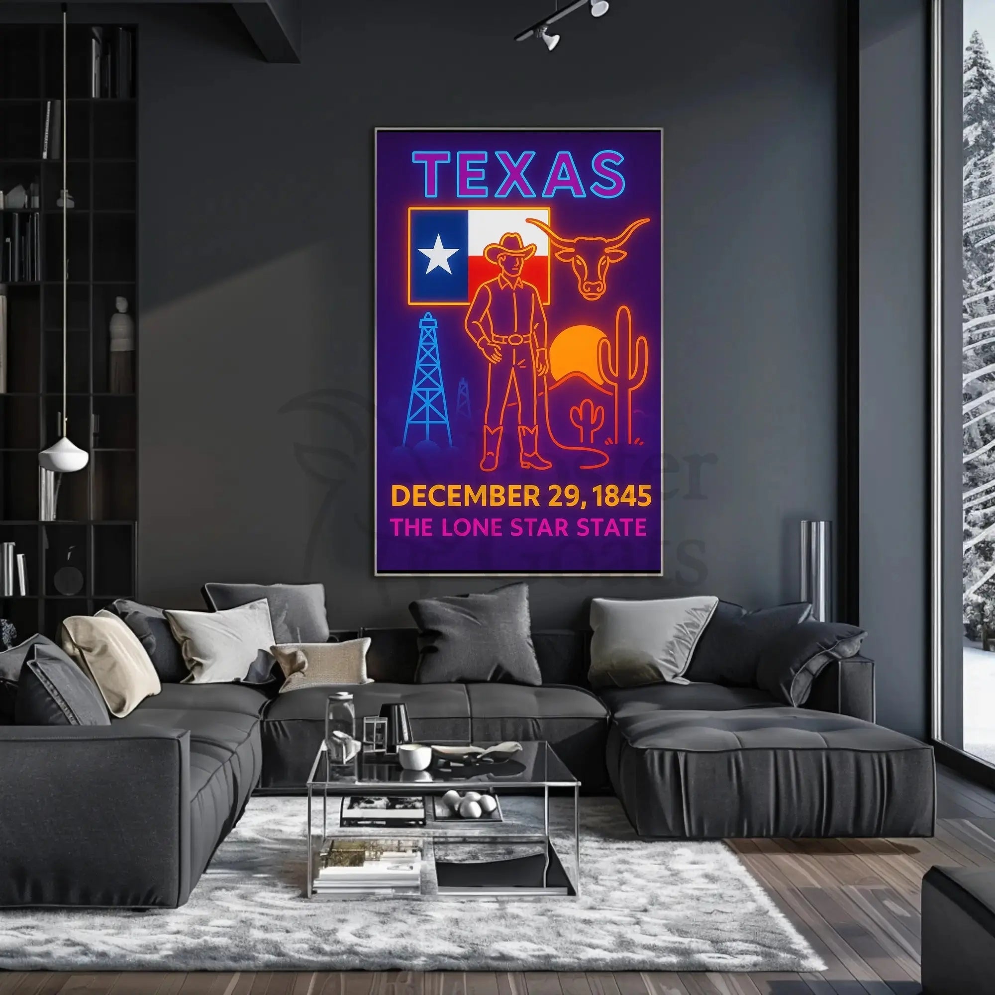 Texas Heritage Celebration Art Poster - Cultural or Heritage Poster PosterGoat