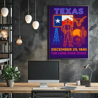 Texas Heritage Celebration Art Poster - Cultural or Heritage Poster PosterGoat