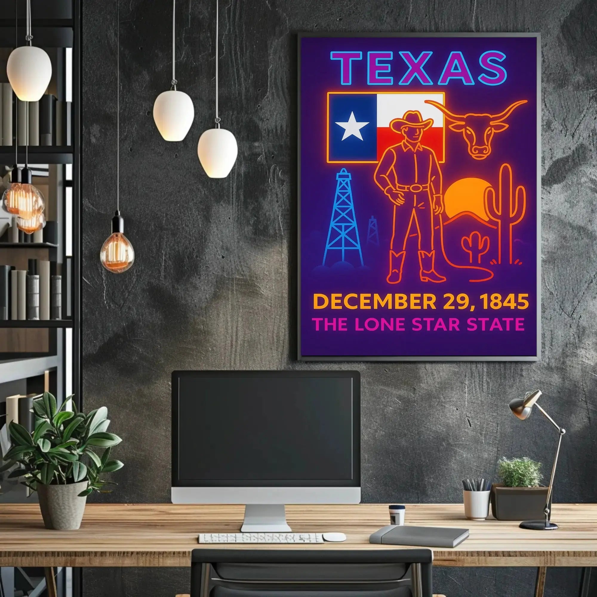 Texas Heritage Celebration Art Poster - Cultural or Heritage Poster PosterGoat