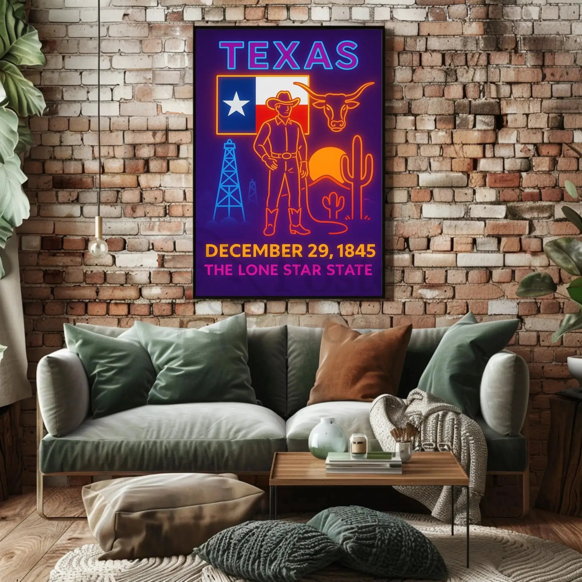 Texas Heritage Celebration Art Poster - Cultural or Heritage Poster PosterGoat