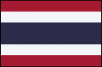 Thailand Flag Minimalist Art Print - Country Flag Poster PosterGoat