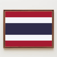 Thailand Flag Minimalist Art Print - Country Flag Poster PosterGoat