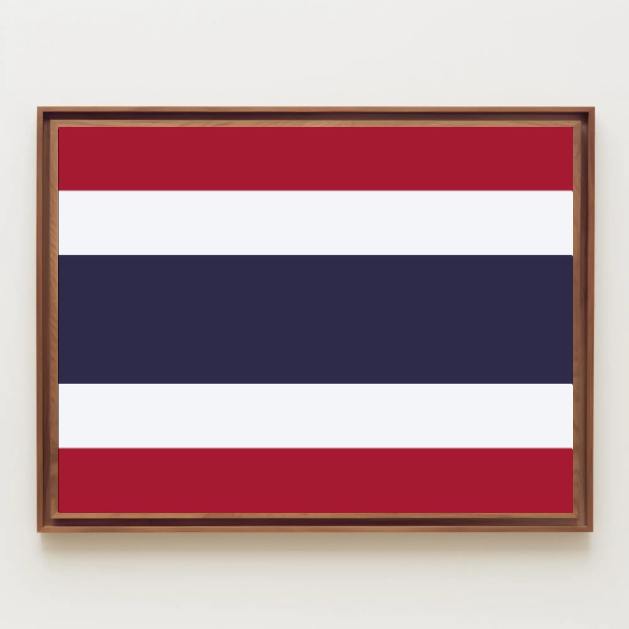 Thailand Flag Minimalist Art Print - Country Flag Poster PosterGoat