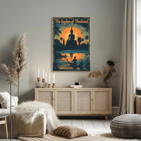 Thailand Sunset Serenity Travel Poster PosterGoat