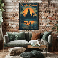 Thailand Sunset Serenity Travel Poster PosterGoat