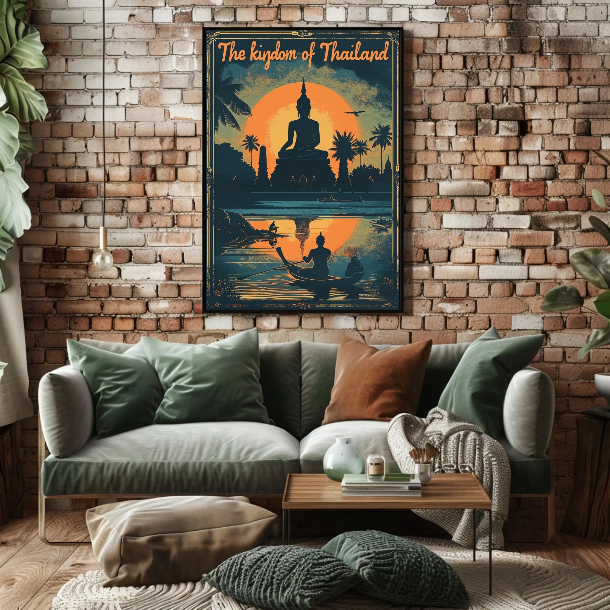 Thailand Sunset Serenity Travel Poster PosterGoat
