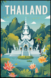 Thailand's Serene Landscape Travel Poster PosterGoat