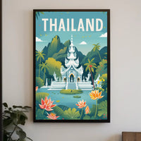 Thailand's Serene Landscape Travel Poster PosterGoat