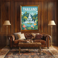 Thailand's Serene Landscape Travel Poster PosterGoat