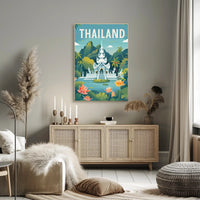 Thailand's Serene Landscape Travel Poster PosterGoat