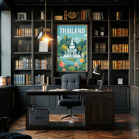 Thailand's Serene Landscape Travel Poster PosterGoat