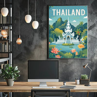Thailand's Serene Landscape Travel Poster PosterGoat