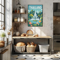 Thailand's Serene Landscape Travel Poster PosterGoat