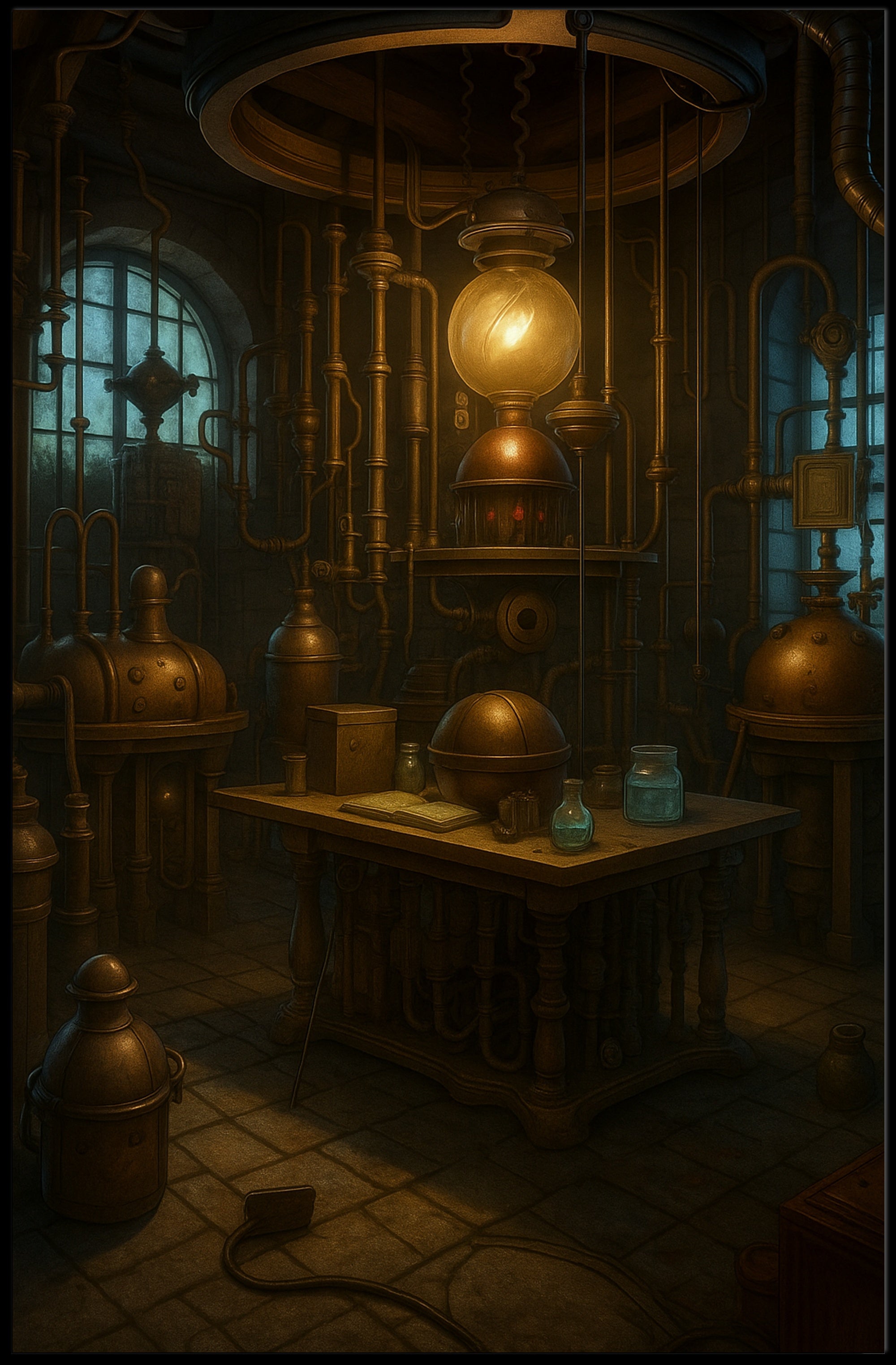 The Alchemists Workshop Poster PosterGoat