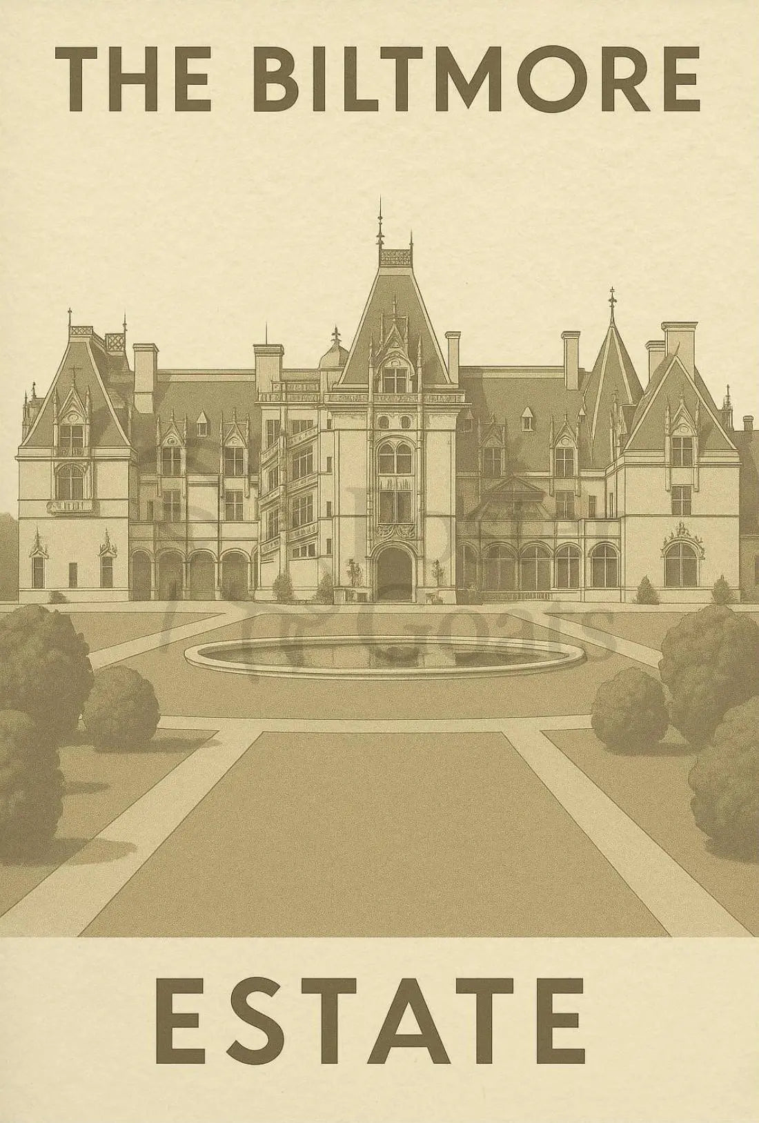 The Biltmore Estate Nostalgic Elegance Heritage Poster PosterGoat
