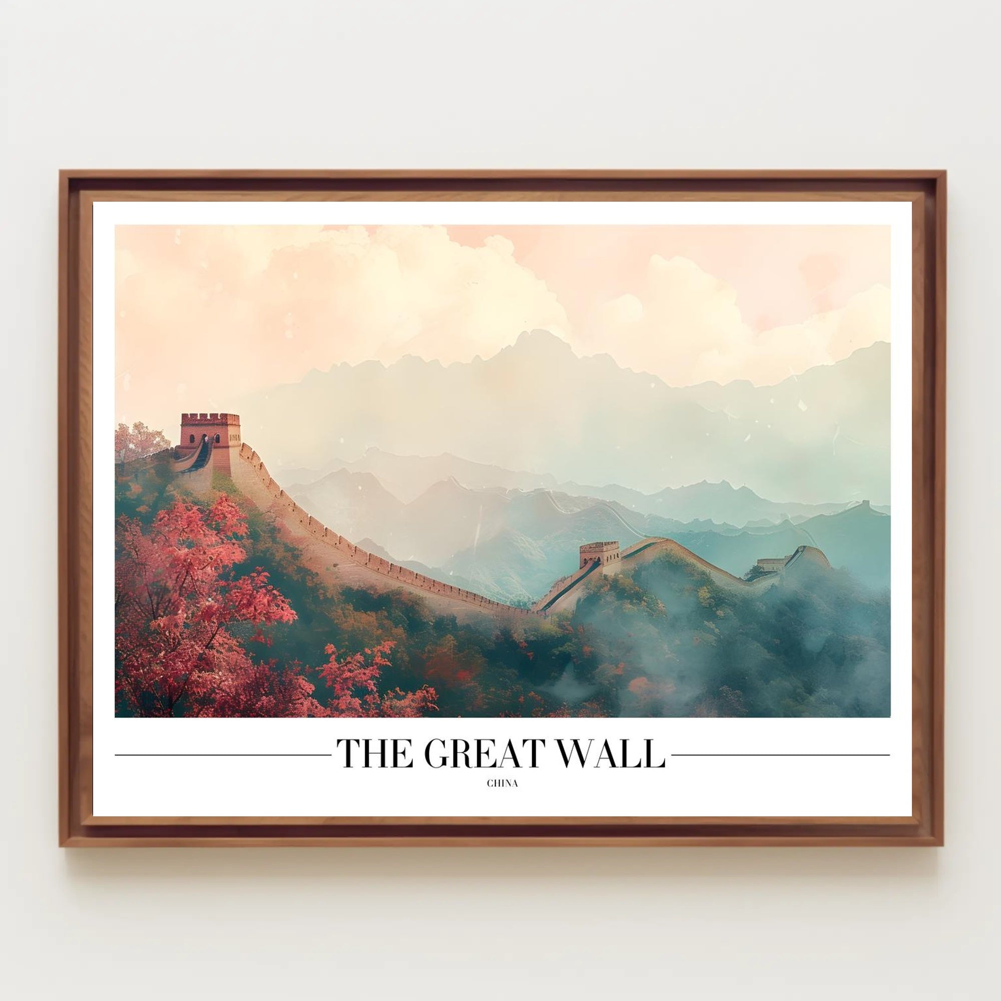 The Great Wall Artful Heritage Poster PosterGoat