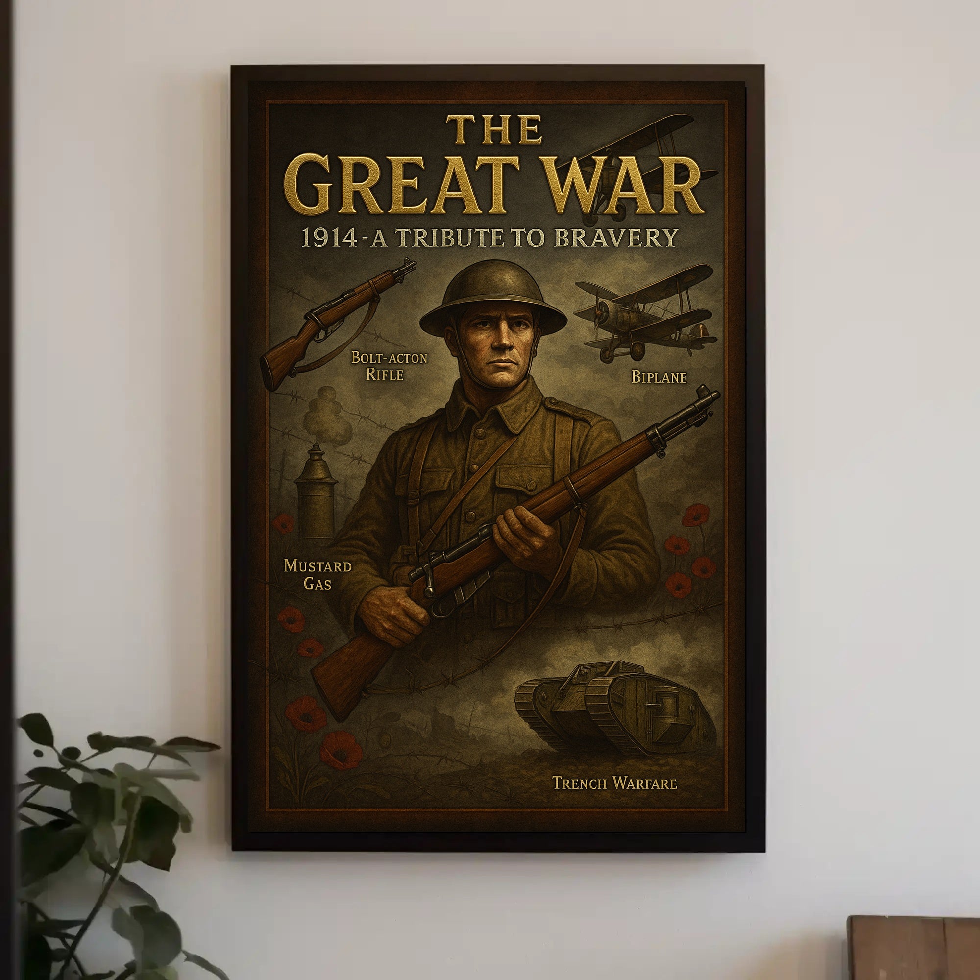 The Great War A Tribute To Bravery Poster PosterGoat