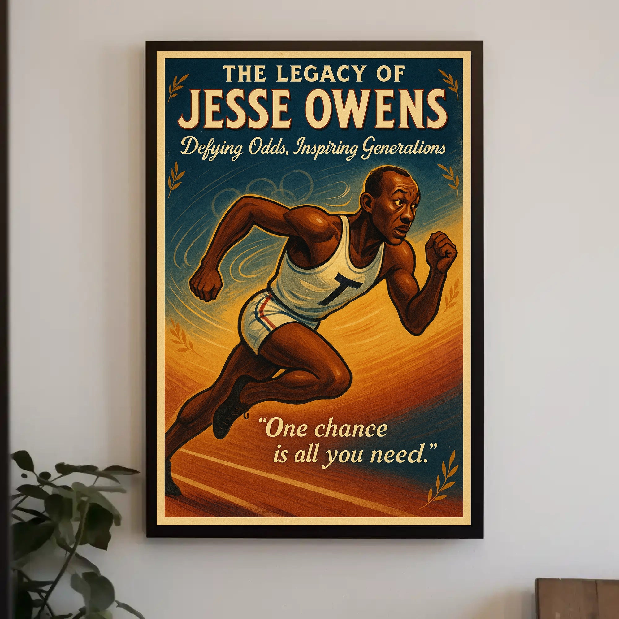 The Legacy of Jesse Owens Wall Art Print PosterGoat