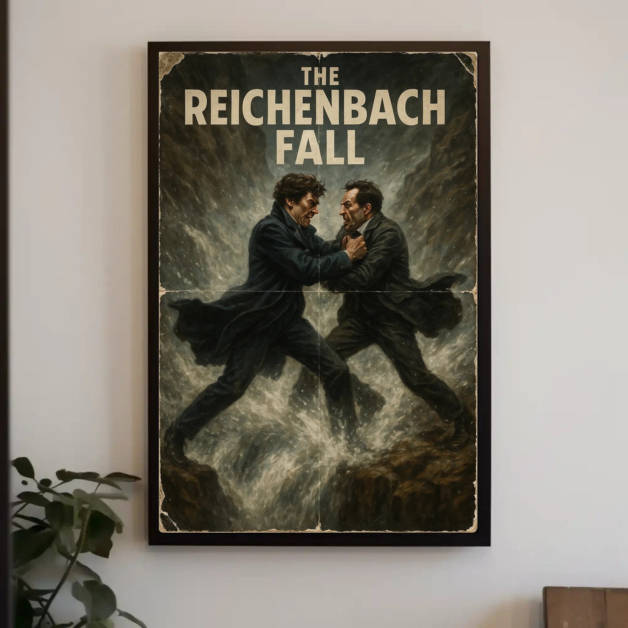 The Reichenbach Fall Dramatic Historical Poster PosterGoat