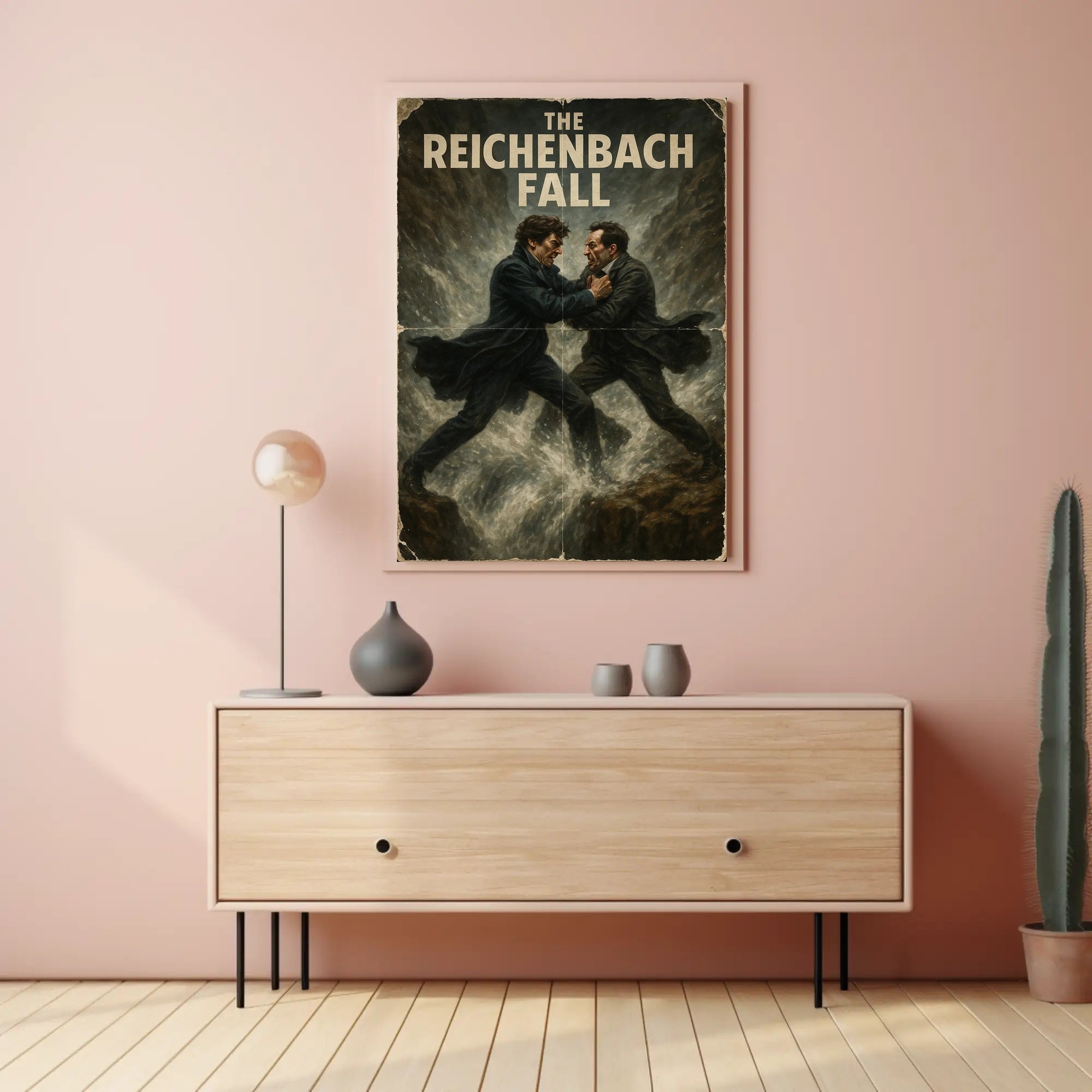 The Reichenbach Fall Dramatic Historical Poster PosterGoat