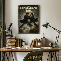 The Reichenbach Fall Dramatic Historical Poster PosterGoat