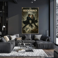 The Reichenbach Fall Dramatic Historical Poster PosterGoat
