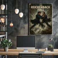 The Reichenbach Fall Dramatic Historical Poster PosterGoat