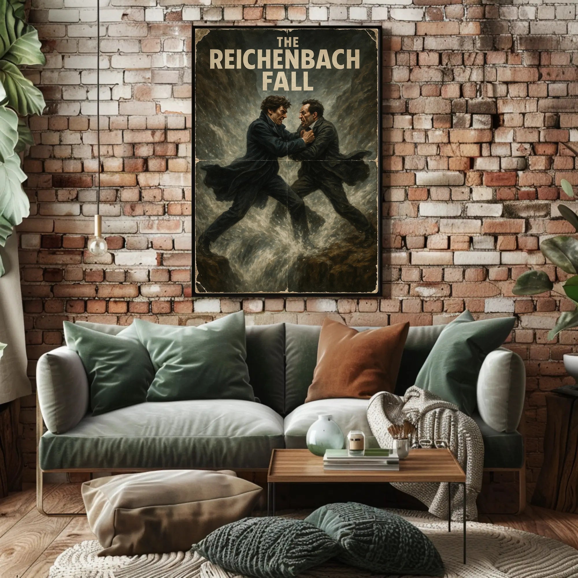 The Reichenbach Fall Dramatic Historical Poster PosterGoat