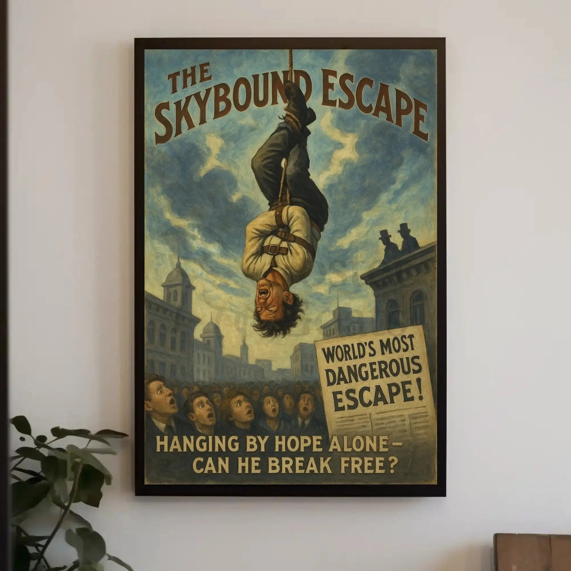 The Skybound Escape Historical Magic Show Poster PosterGoat