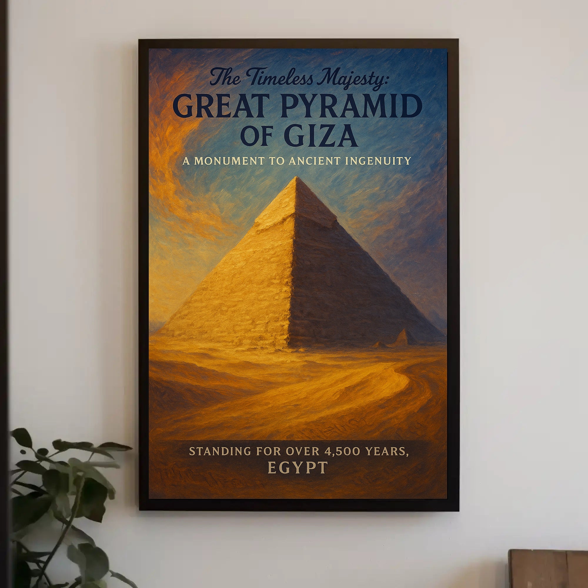The Timeless Majesty Great Pyramid Of Poster PosterGoat