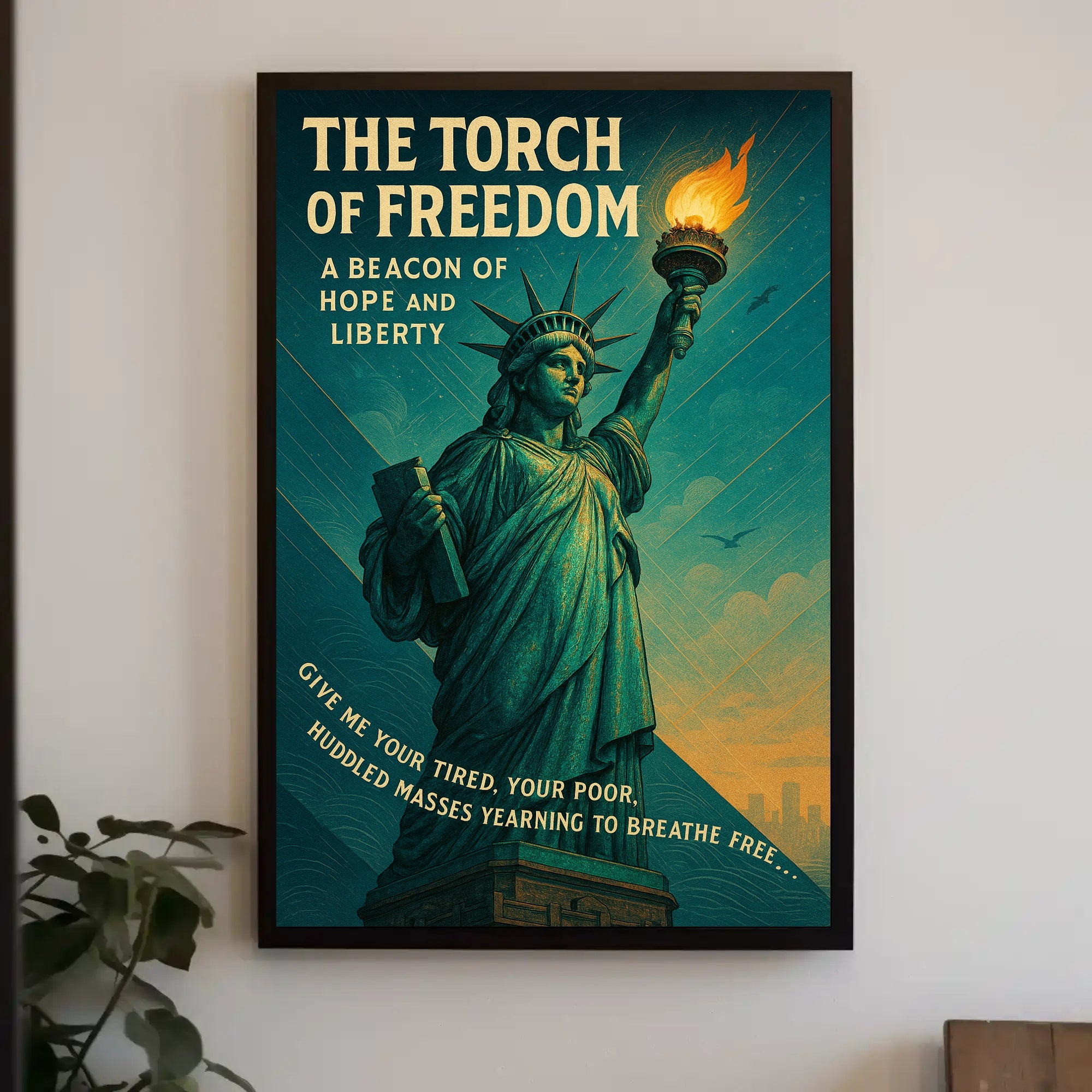 The Torch Of Freedom Poster PosterGoat