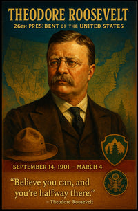 Theodore Roosevelt 26Th President Poster PosterGoat