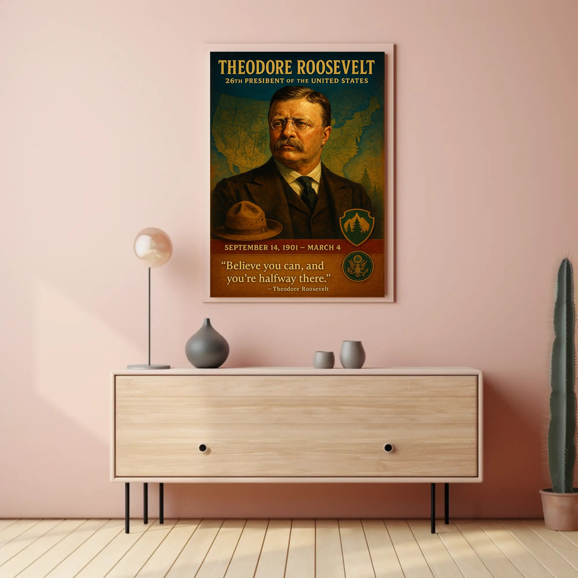 Theodore Roosevelt 26Th President Poster PosterGoat