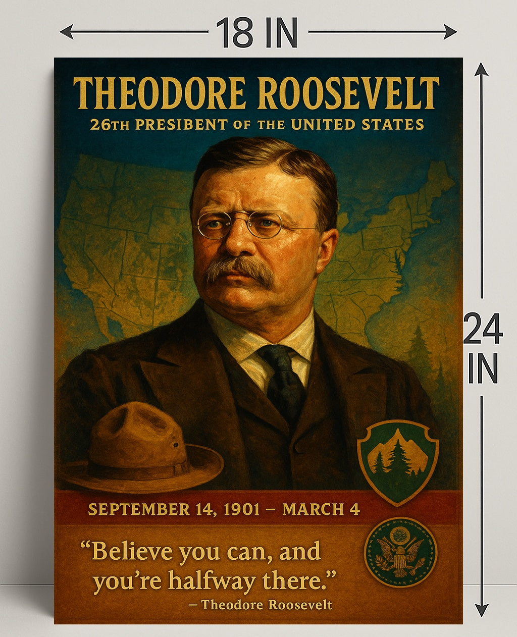 Theodore Roosevelt 26Th President Poster PosterGoat