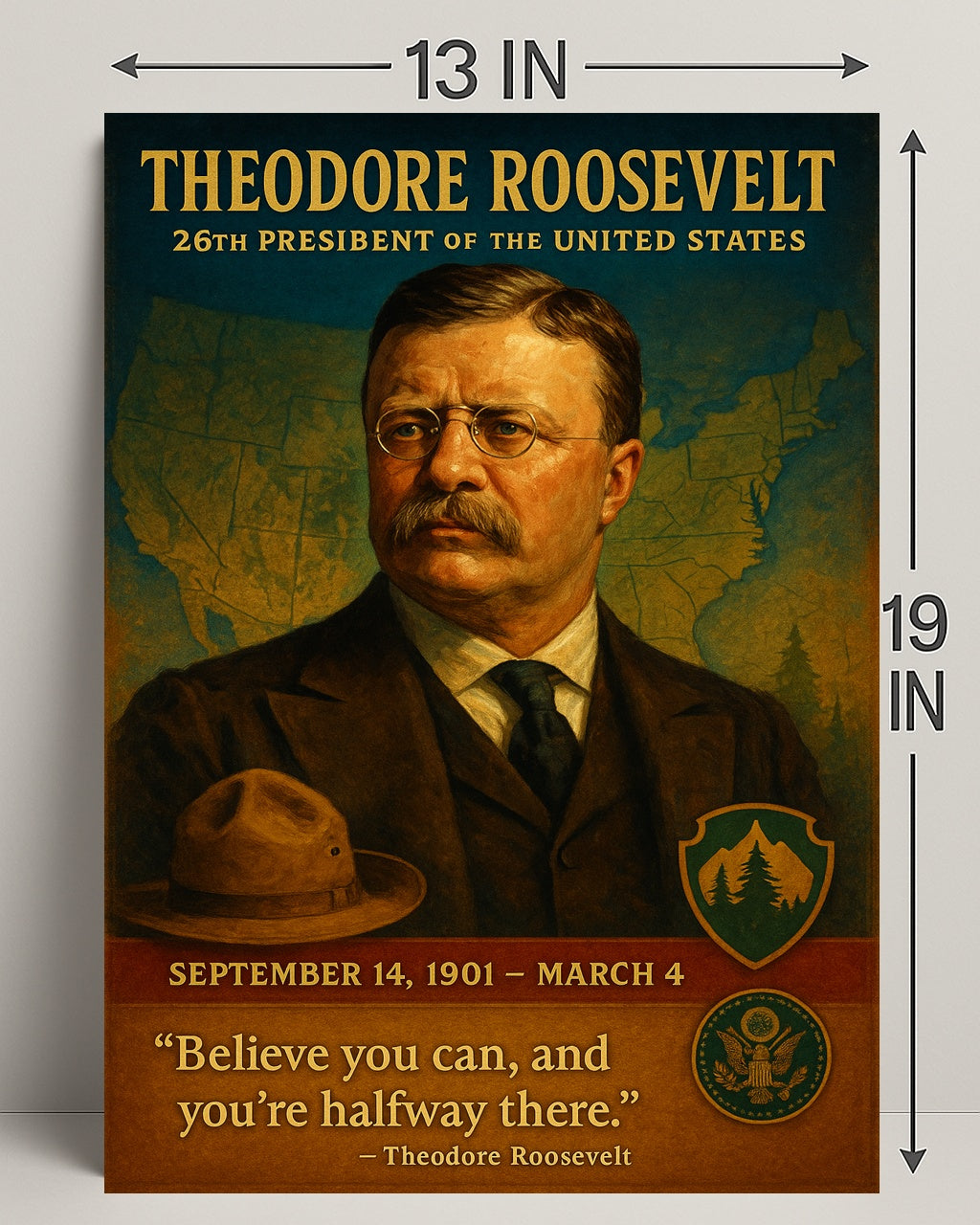 Theodore Roosevelt 26Th President Poster PosterGoat