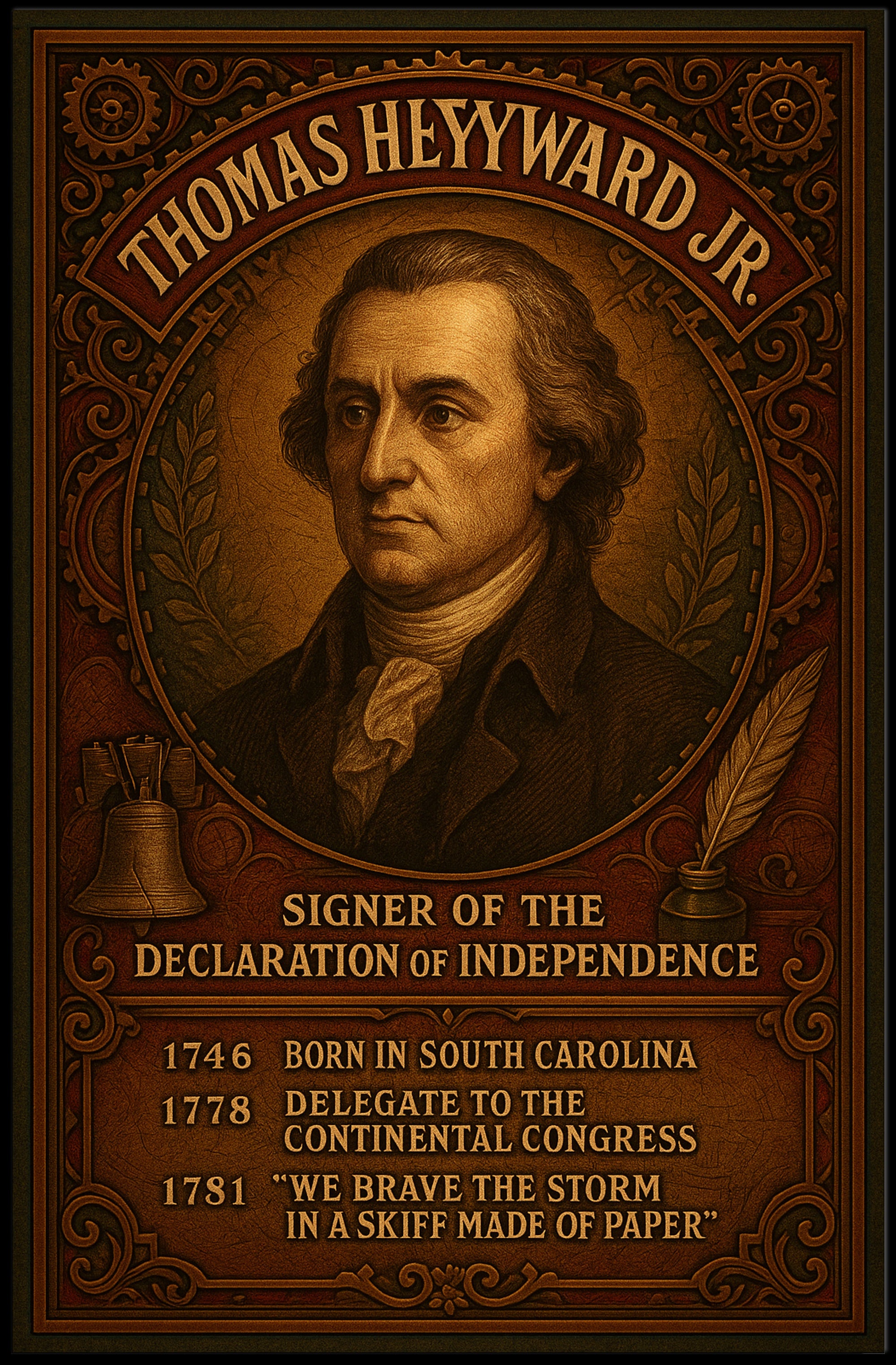 Thomas Heyward Jr. Signer Of The Poster PosterGoat